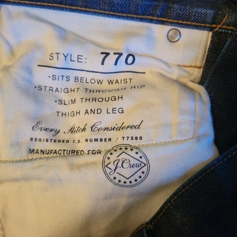 J Crew 770 jeans W31 L32 - Picture 2 of 6